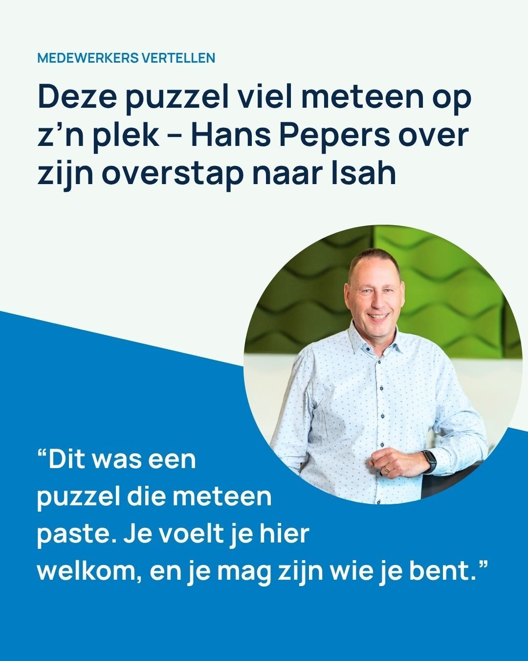 Medewerkers verstellen - Hans Pepers